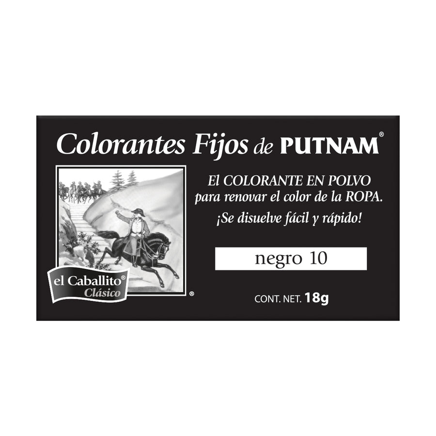PUTNAM® Colorante para Ropa Negro 18g