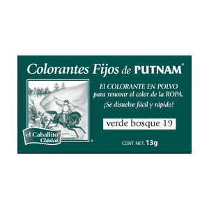 PUTNAM® Colorante para Ropa Verde Bosque 13g