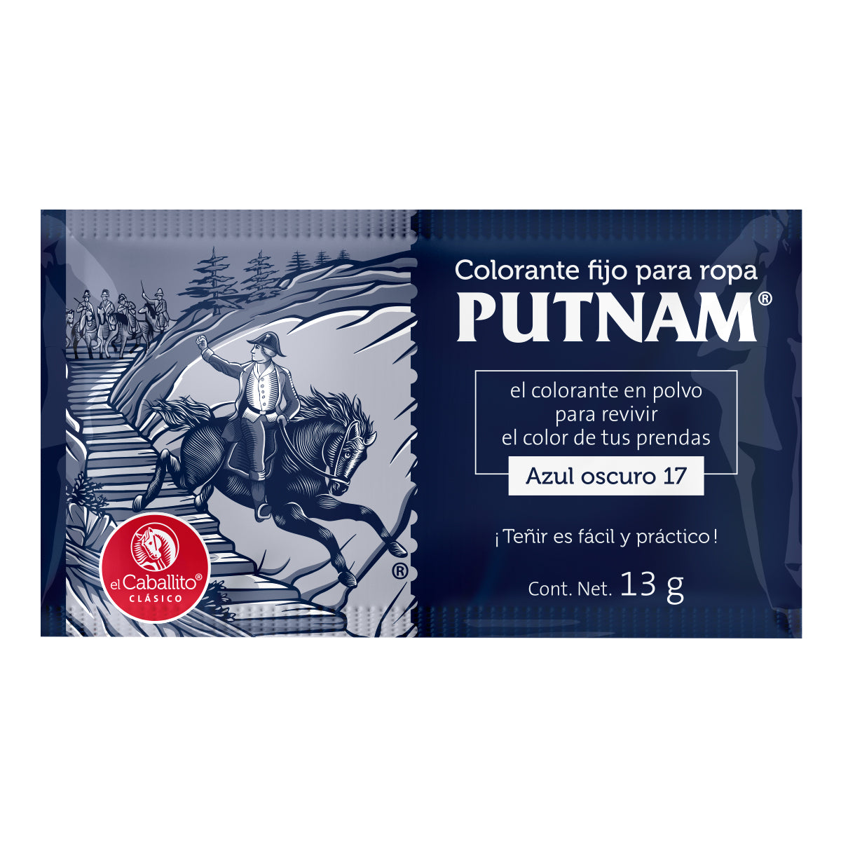 PUTNAM® de el Caballito Colorante para Ropa Azul oscuro 17 13 g