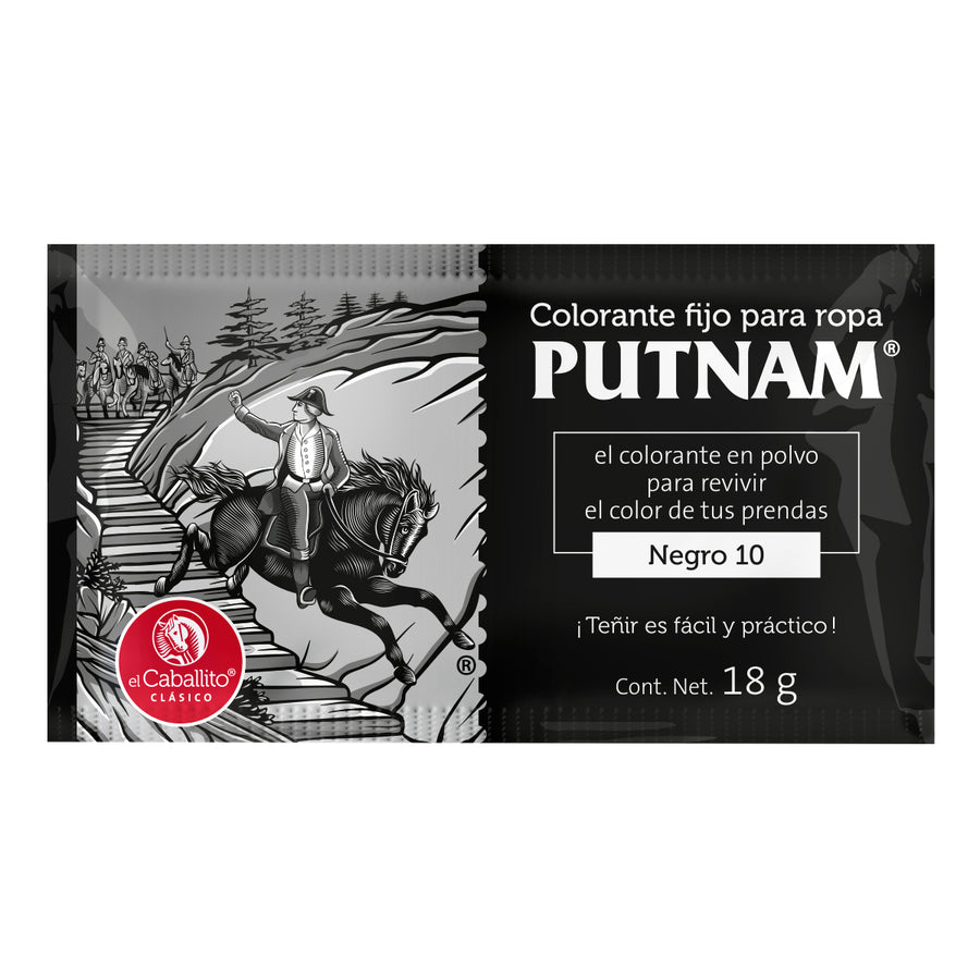 PUTNAM® de el Caballito Colorante para Ropa Negro 10 18 g