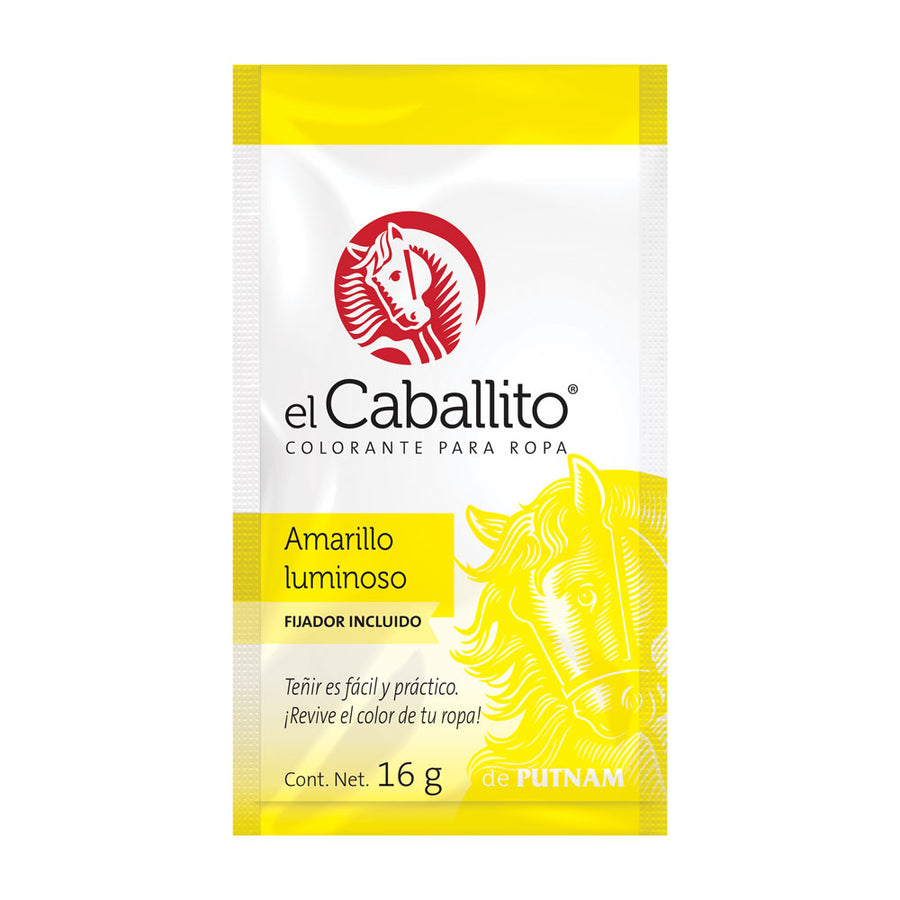 el Caballito® Colorante para Ropa Amarillo Luminoso 16g – Colorantes en ...