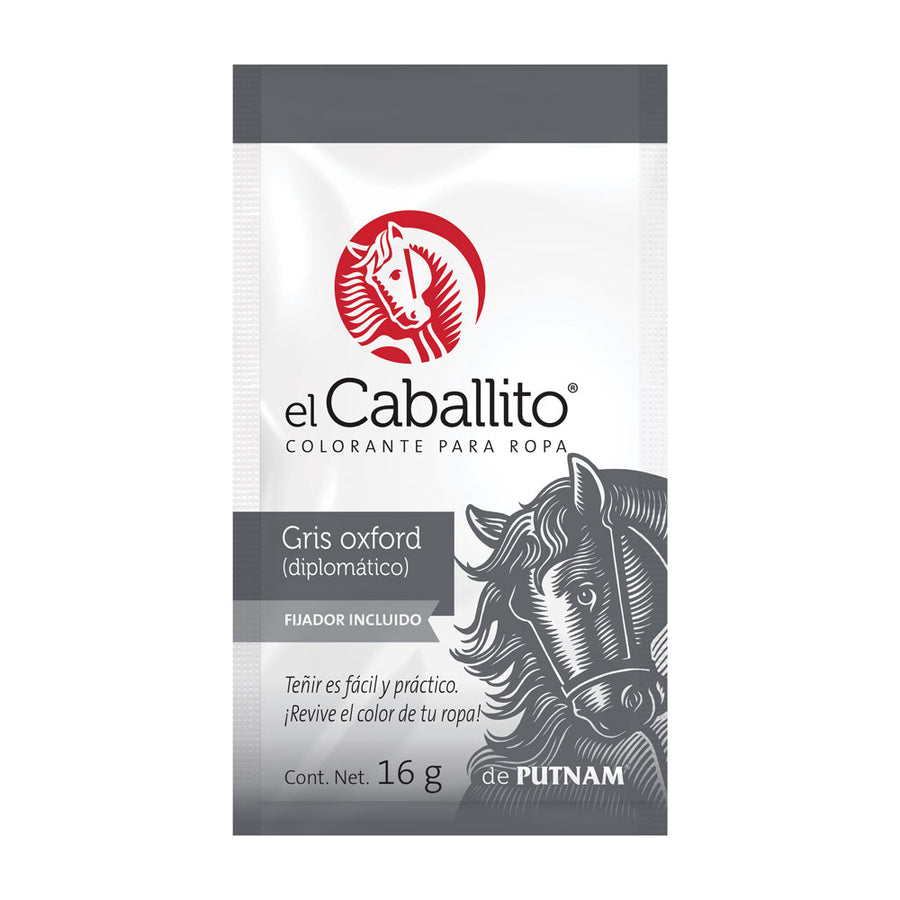 el Caballito® Colorante para Ropa Gris oxford |16g – Colorantes en ...