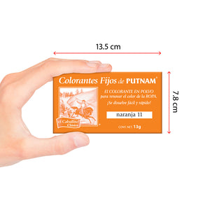 PUTNAM® Colorante para Ropa Naranja 13g