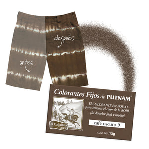 PUTNAM® Colorante para Ropa Café Oscuro 13g