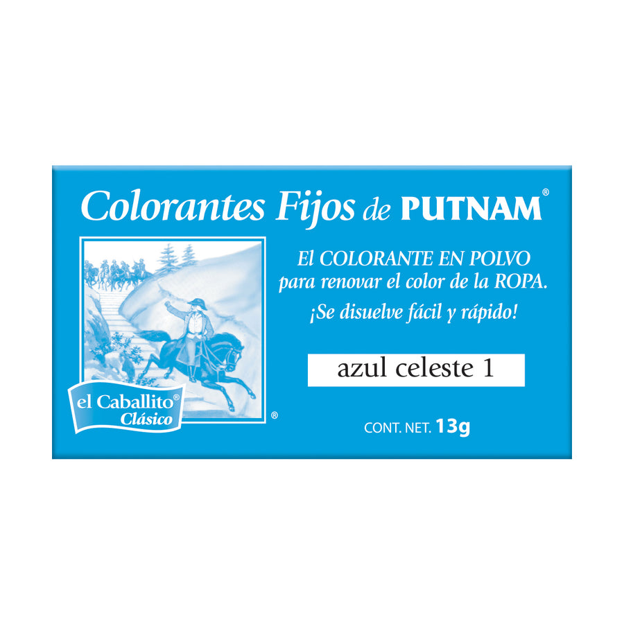 PUTNAM® Colorante para Ropa Azul Celeste 13g