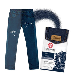 el Caballito® Jeans Colorante para Ropa Azul Índigo 20g