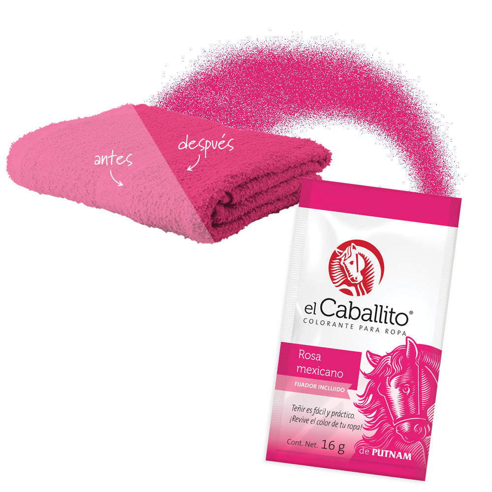 el Caballito® Colorante para Ropa Rosa mexicano | 16g – Colorantes en ...