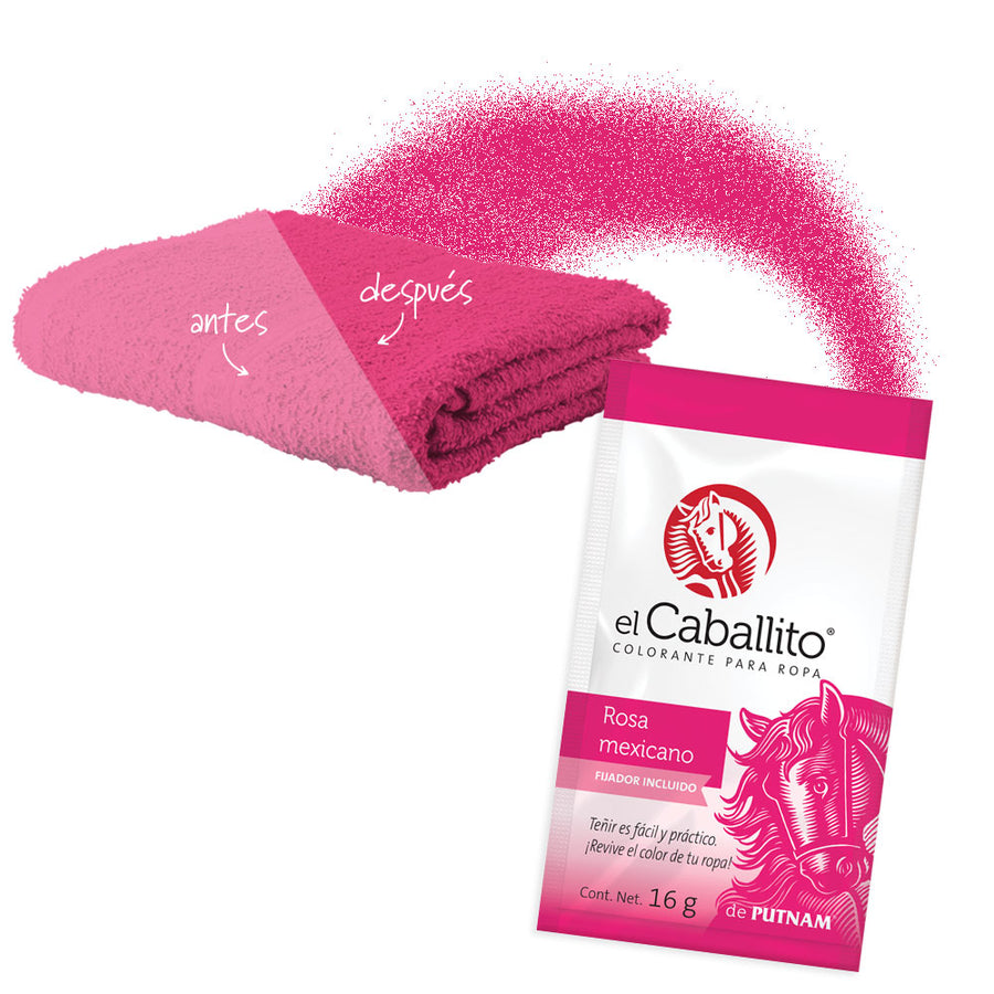 el Caballito® Colorante para Ropa Rosa mexicano | 16g – Colorantes en ...